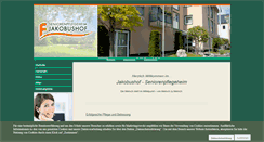 Desktop Screenshot of jakobushof-seniorenpflegeheim.de